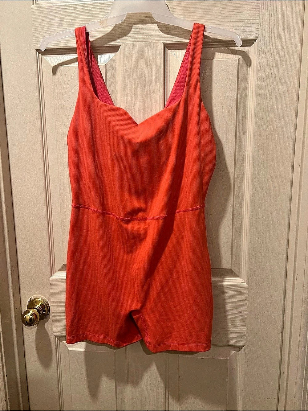 All in Motion XXL Coral Athletic Romper with Mesh Bra Padding